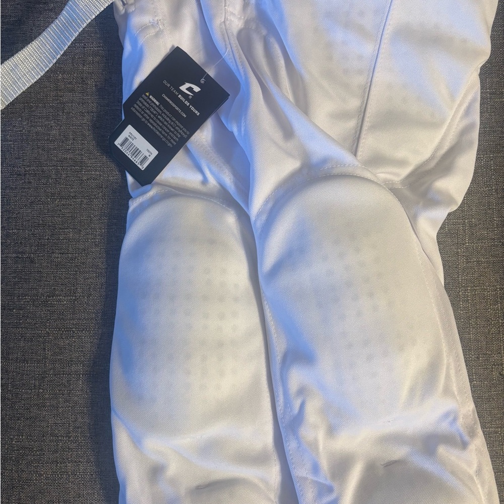 Kids White Game Day Football Pants